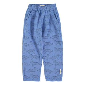 Piupiuchick - Pantalón de algodón orgánico con tigres | Azul