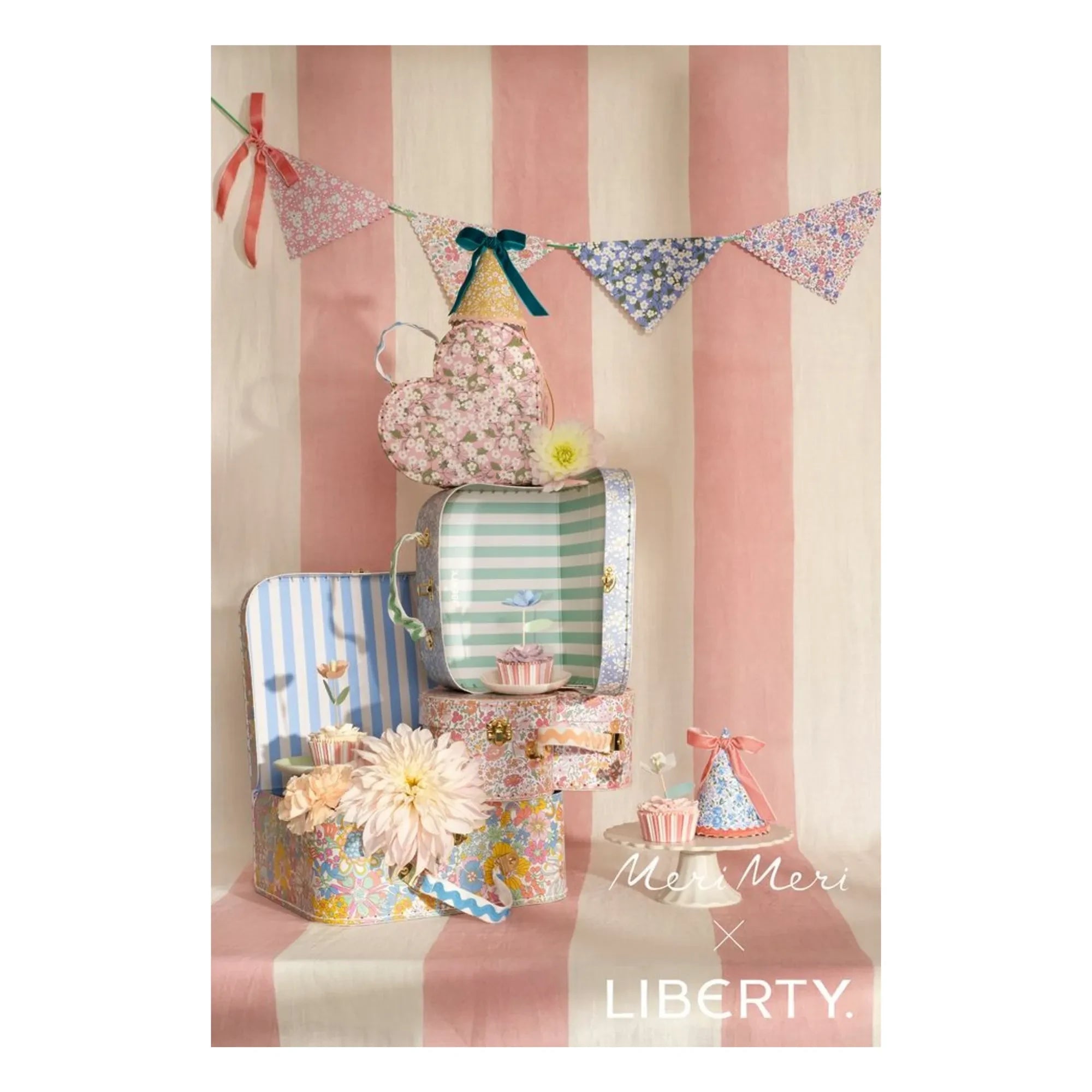 Meri Meri - Gorros de fiesta - Meri Meri x Liberty - Pack de 8