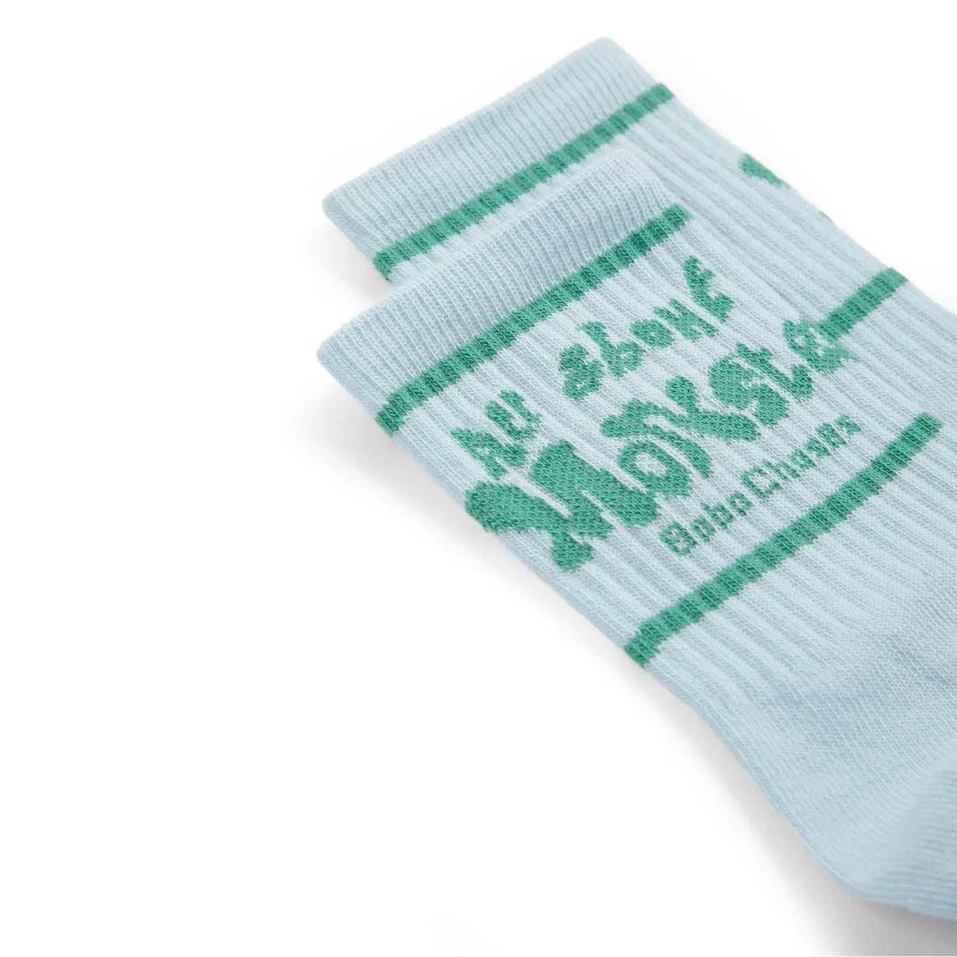 Bobo Choses - Calcetines de algodón orgánico con estampado de monstruos | Azul claro