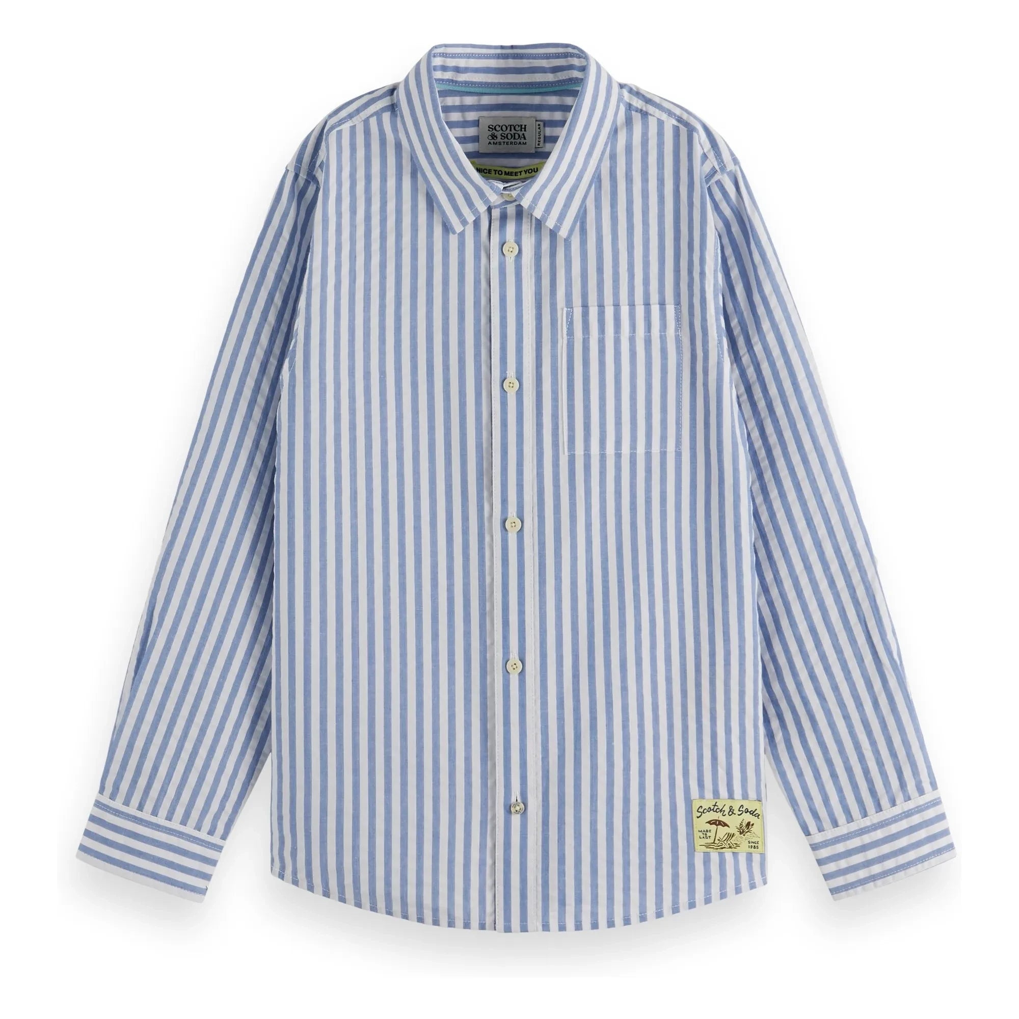Scotch & Soda - Camisa de rayas en relieve | Azul