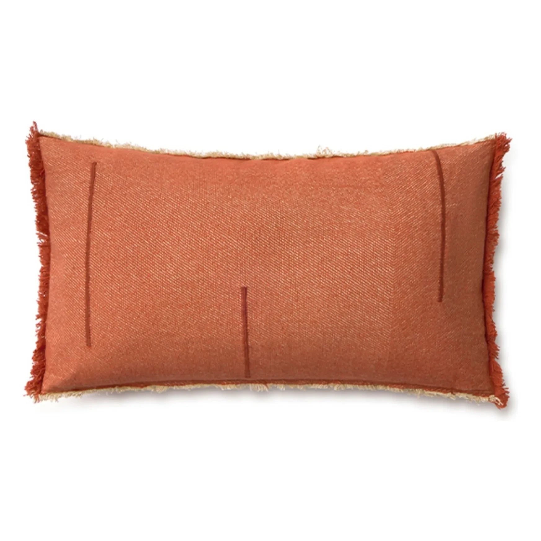 Lorena Canals - Cojín rectangular con textura de sarga | Terracota