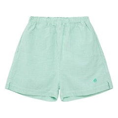 True Artist - Pantalones cortos a rayas verdes N°11
