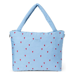 Studio Noos - Bolso de maternidad Puffy Hearts | Azul claro