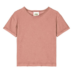 Studio Bohème - Camiseta de Felpa de Algodón Orgánico Esencial | Rosa Dusty