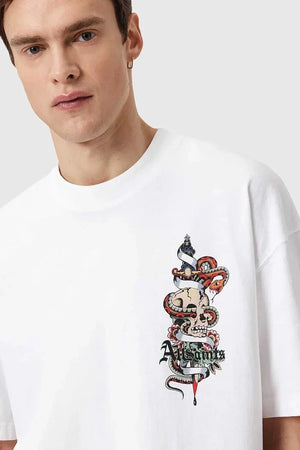 Camiseta de algodón AllSaints BLADE
