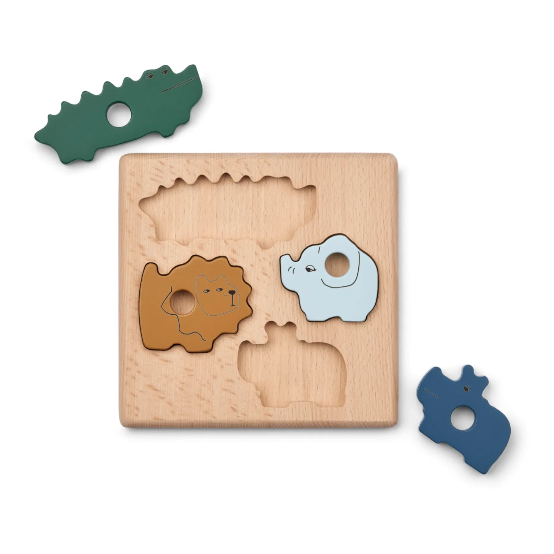 Liewood - Suki Puzzle | Mezcla de varios tonos de verde primaveral