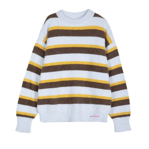 Bobo Choses - Jersey de rayas de lana merino | Marrón