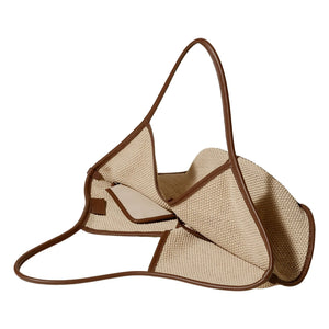 Hereu - Bolso suave de rafia Calella | Beige