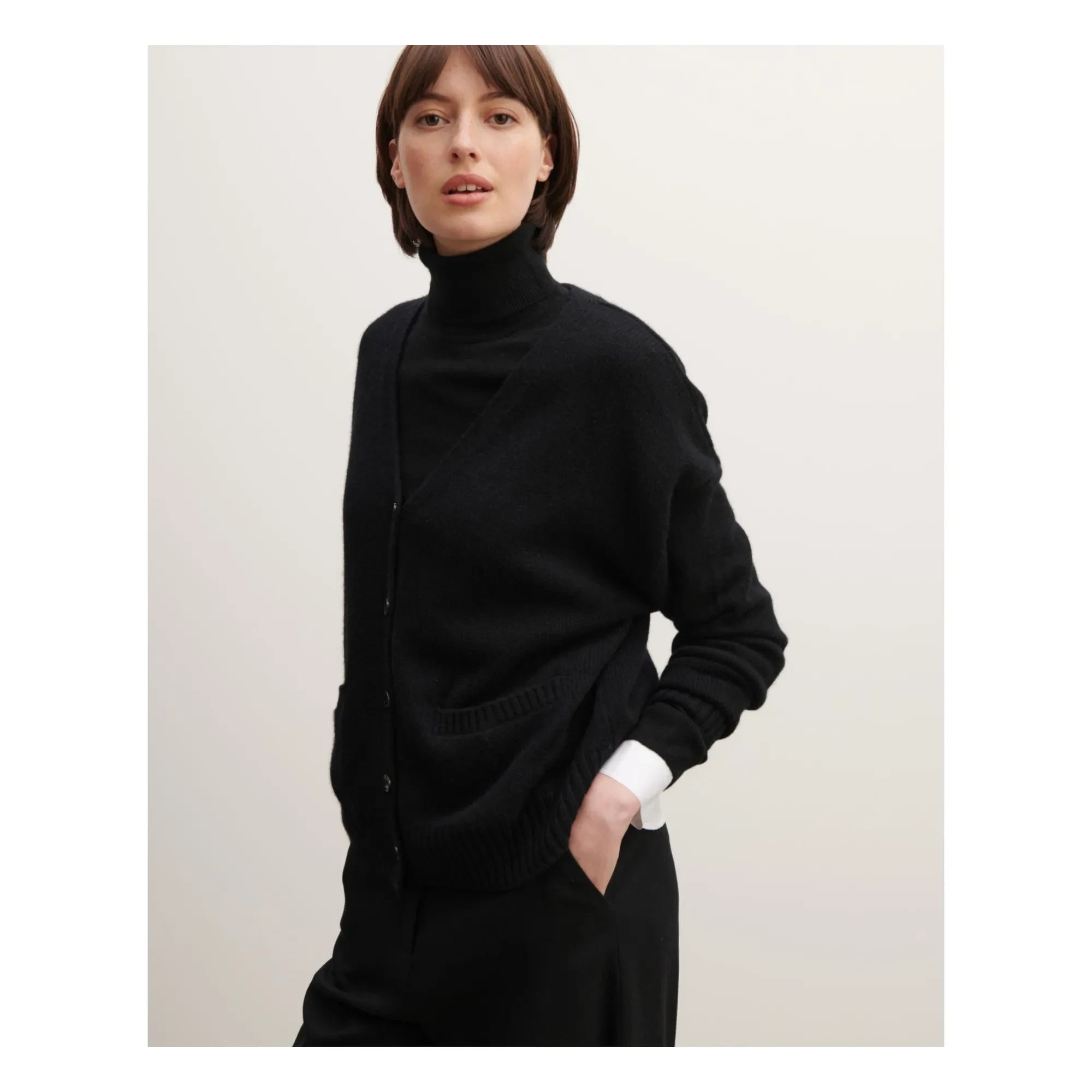 Bompard - Chaleco de Cachemira Oversize | Azul marino