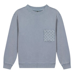 Bonton - Sudadera con bolsillo estrella Narciss | Azul grisáceo
