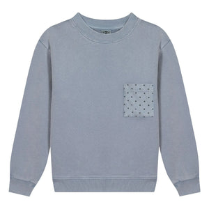 Bonton - Sudadera con bolsillo estrella Narciss | Azul grisáceo