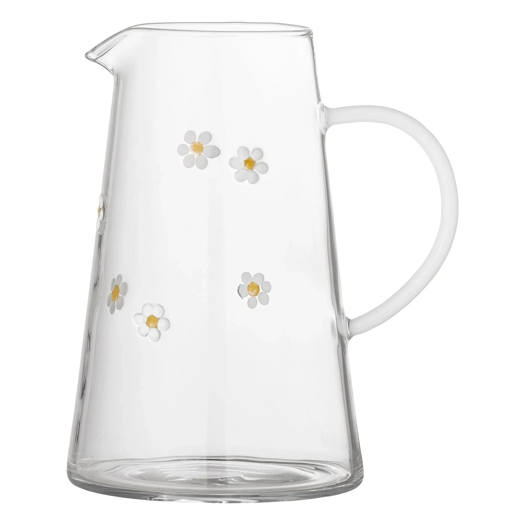 Bloomingville - Jarra Buzz de cristal con flores