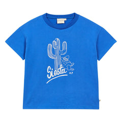 Arsène et Les Pipelettes - Camiseta de algodón orgánico Siesta | Azul celeste