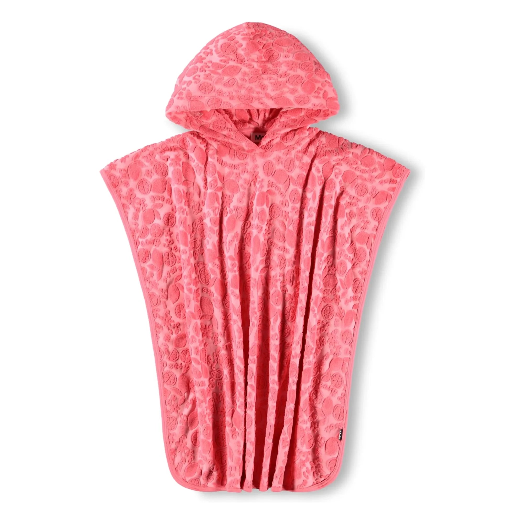 Molo - Poncho de playa de frutas texturizadas | Coral