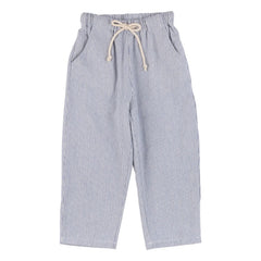 Babe & Tess - Pantalón atado a rayas Saint Tropez | Azul cielo