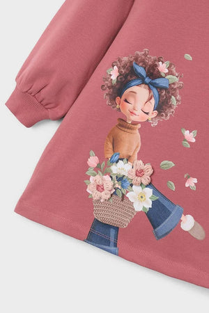 Vestido de algodón y elastano de Mayoral