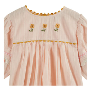 Emile et Ida - Blusa bordada floral | Crema