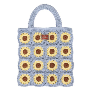 Sticky Lemon - Bolso de ganchillo Flowers | Marrón