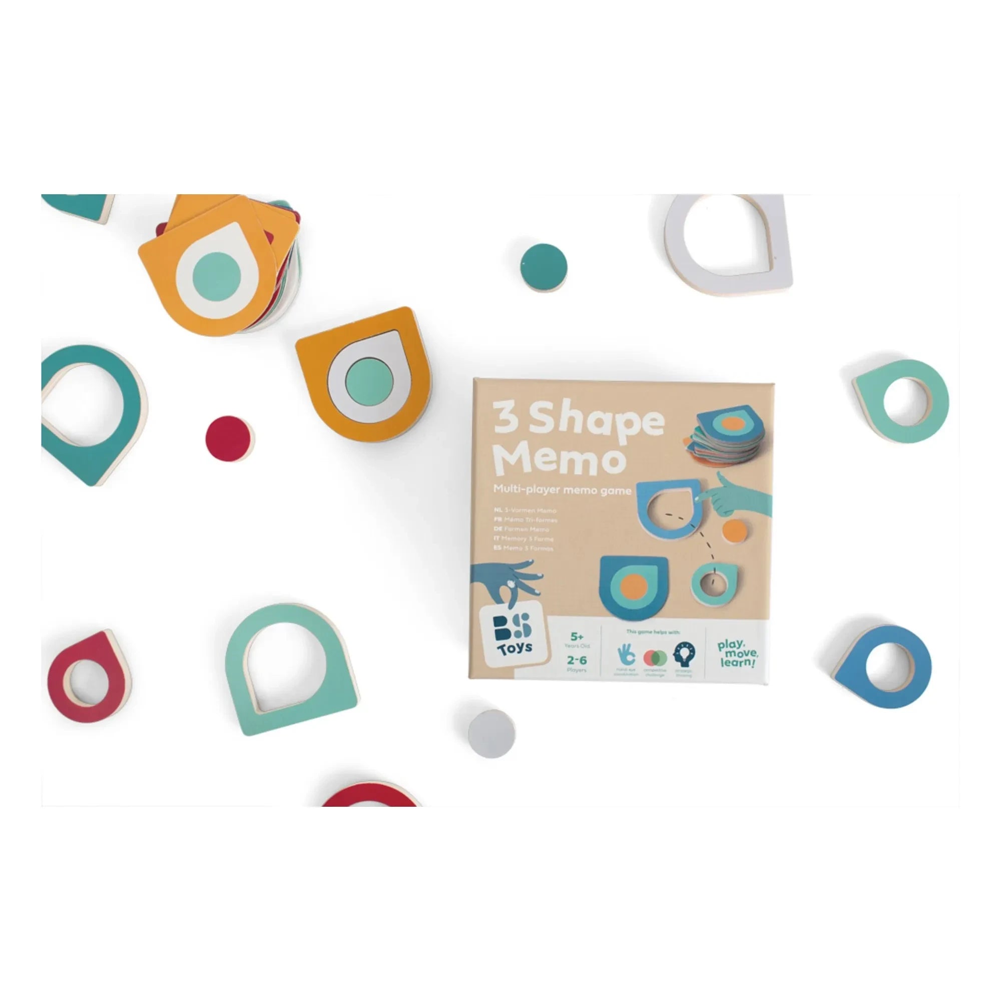 BS Toys - Juego de memoria con tres plataformas