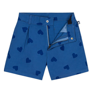 Petit Bateau - Pantalones cortos Bleurie de algodón orgánico | Azul marino