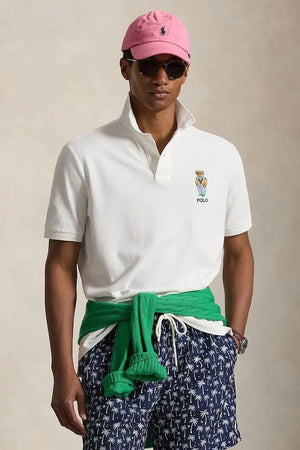 Polo Ralph Lauren camiseta de piqué de algodón para hombre