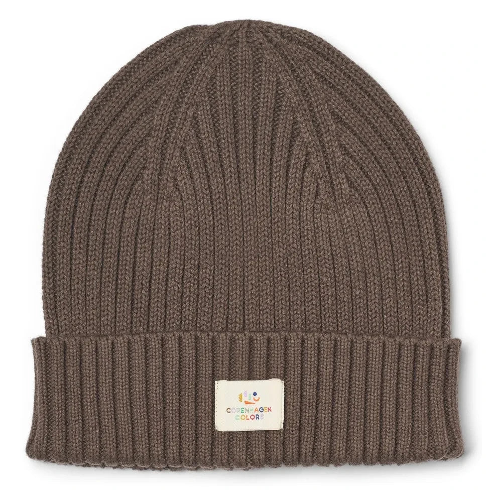 Copenhagen Colors - Copenhagen Colors Gorro de algodón orgánico | Marrón oscuro