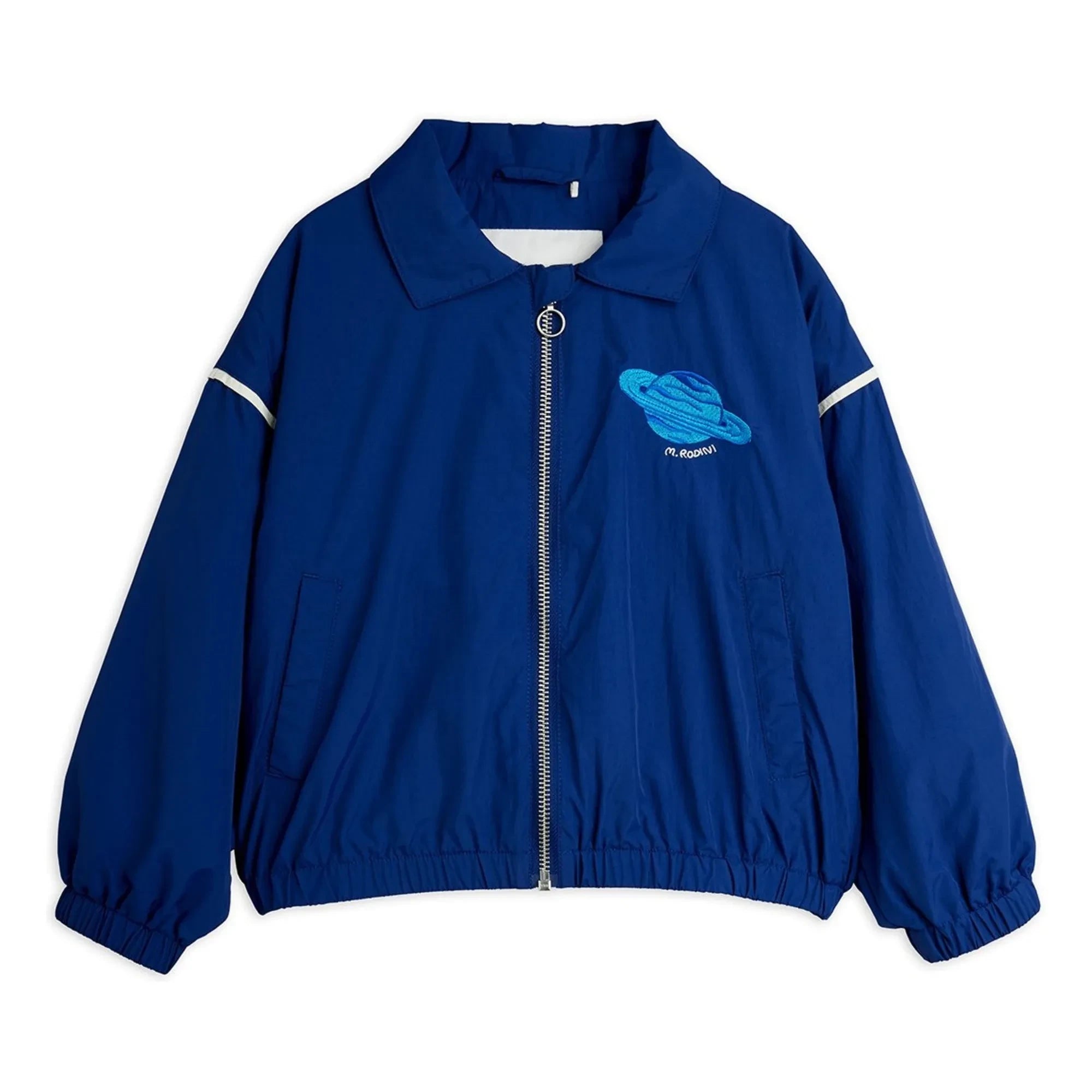 Mini Rodini - Chaqueta bomber de fibra reciclada Planet | Azul