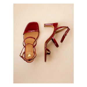 Bobbies - Sandalias de piel Casey Rugan | Rojo cereza