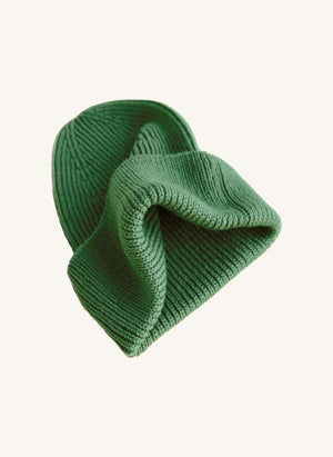Hvid - Gorra Fonzie de lana merino | Verde