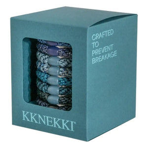 Bon Dep - Juego de gomas para el pelo Kknekki Arctic Edition de 8 unidades | Azul hielo
