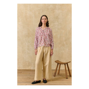 Louise Misha - Blusa Nicoliana de Algodón Orgánico | Rosa