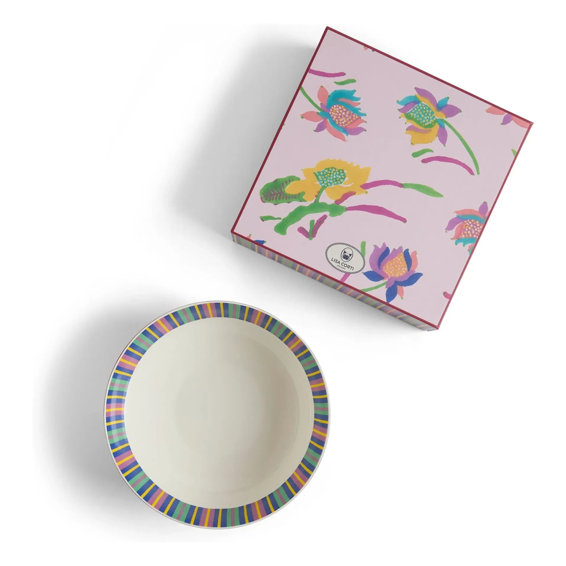 Lisa Corti - Ensaladera de porcelana japonesa | Rosa
