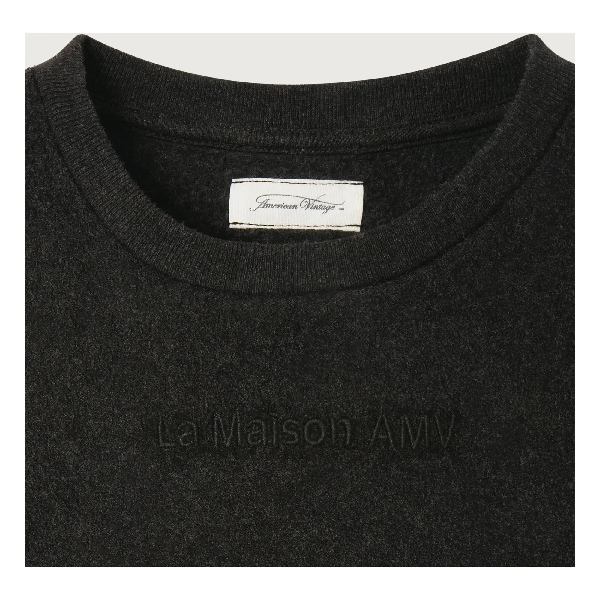 American Vintage - Sudadera Bobypark | Gris carbón jaspeado