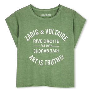 Zadig & Voltaire - Camiseta Logo Art Is Truth | Verde