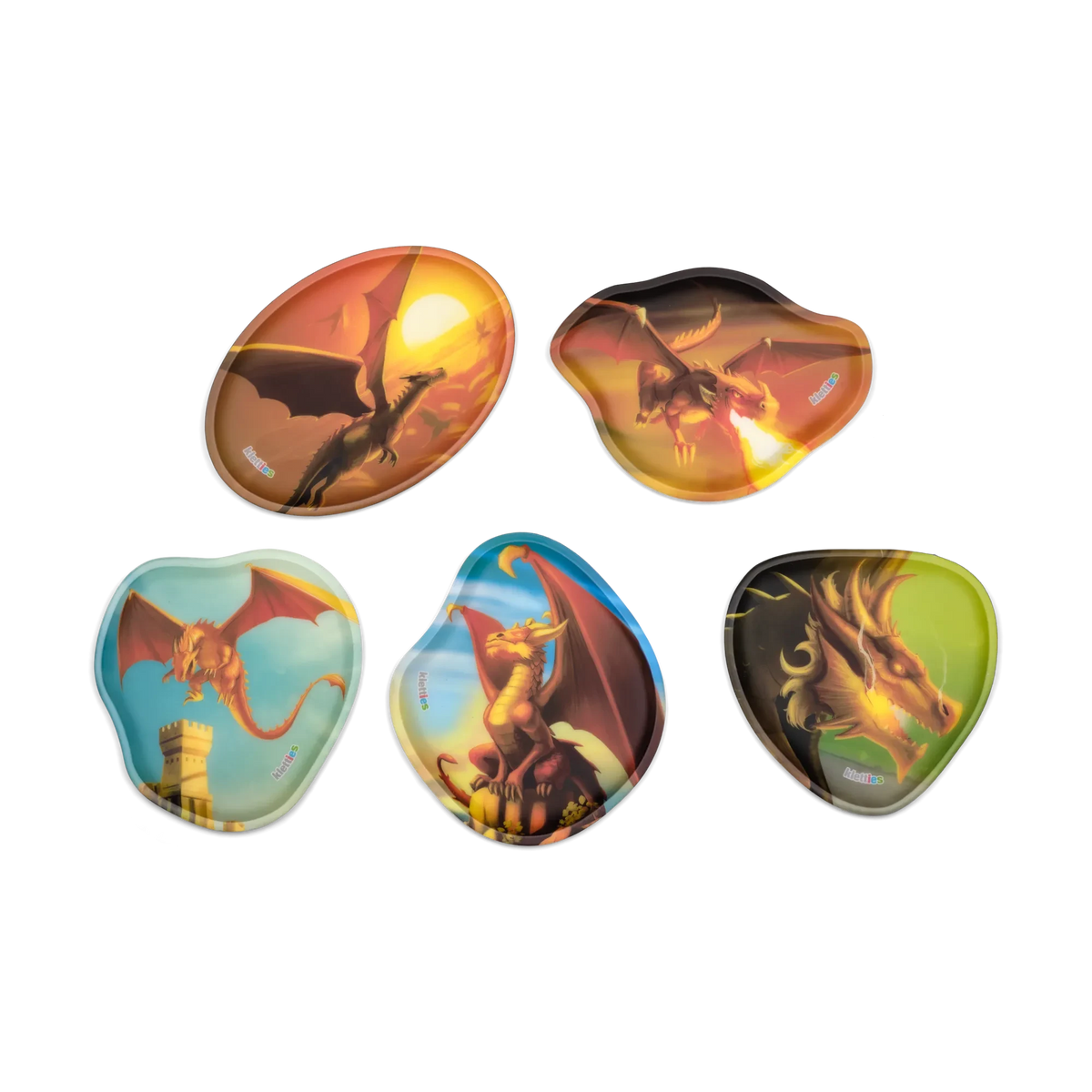 Ergobag - Contour Klettie Set de adornos Dragon Adventure