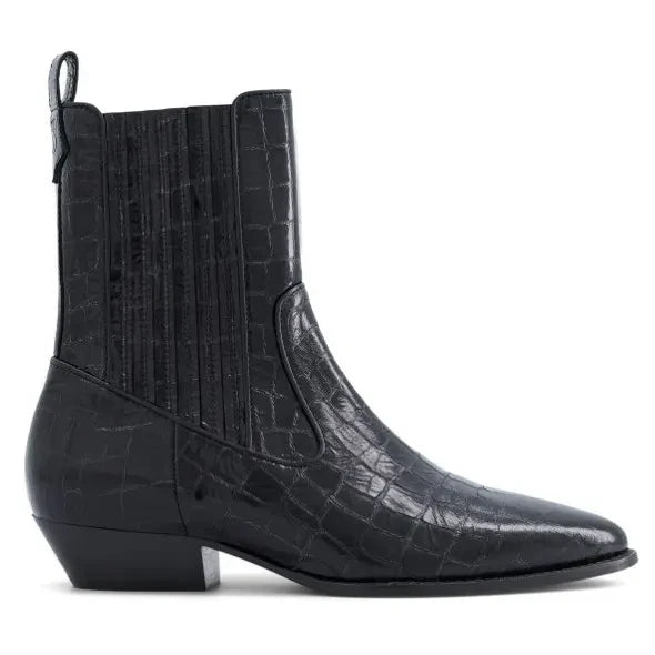 Botas de piel Abey de Socque Paris | Negras