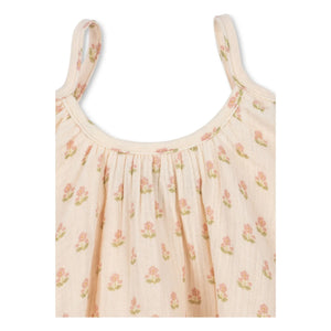 Konges Sløjd - Vestido sin tirantes de algodón orgánico coco | Rosa claro