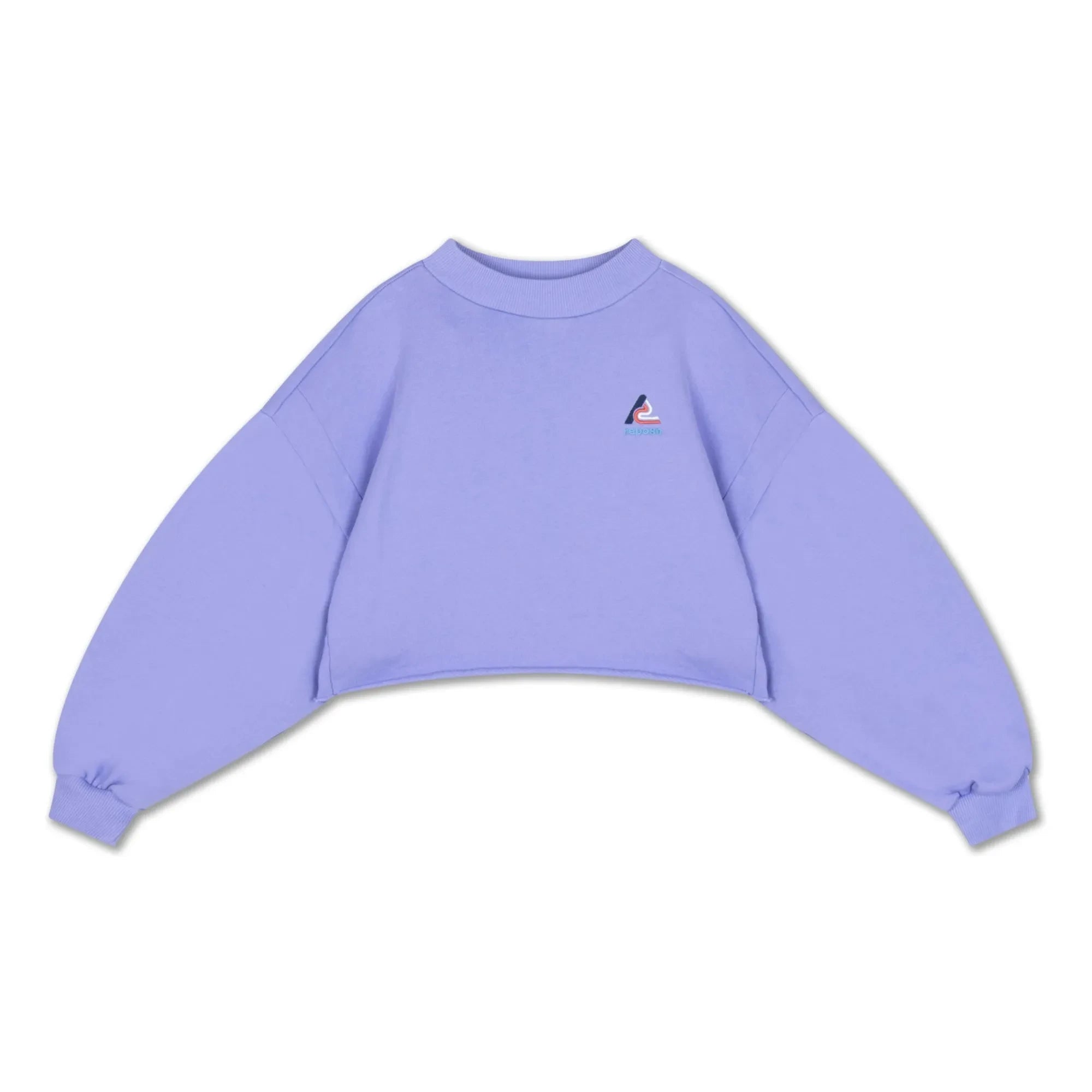 Repose AMS - Sudadera corta con logo de algodón orgánico | Lila