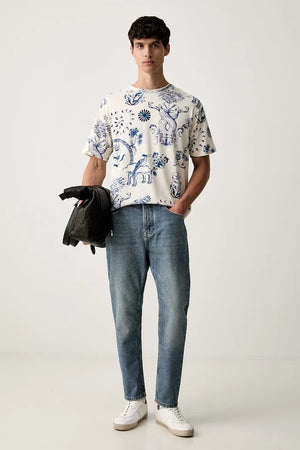 Camiseta de algodón para hombre Scotch & Soda