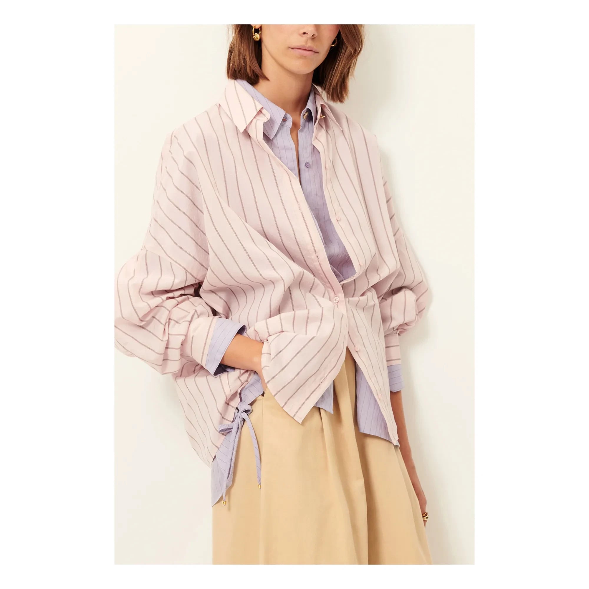 Sessùn - Camisa Dazik a rayas | Rosa