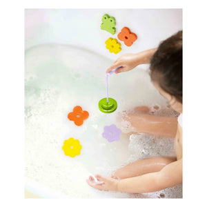 Quut - Juego de caña de pescar para bañera Frog Pond | Verde
