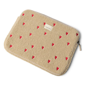 Studio Noos - Funda para portátil con corazón | Crudo