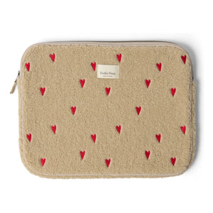 Studio Noos - Funda para portátil con corazón | Crudo
