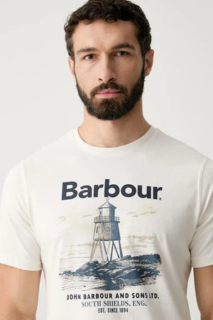 Camiseta de algodón para hombre Barbour Harbourside