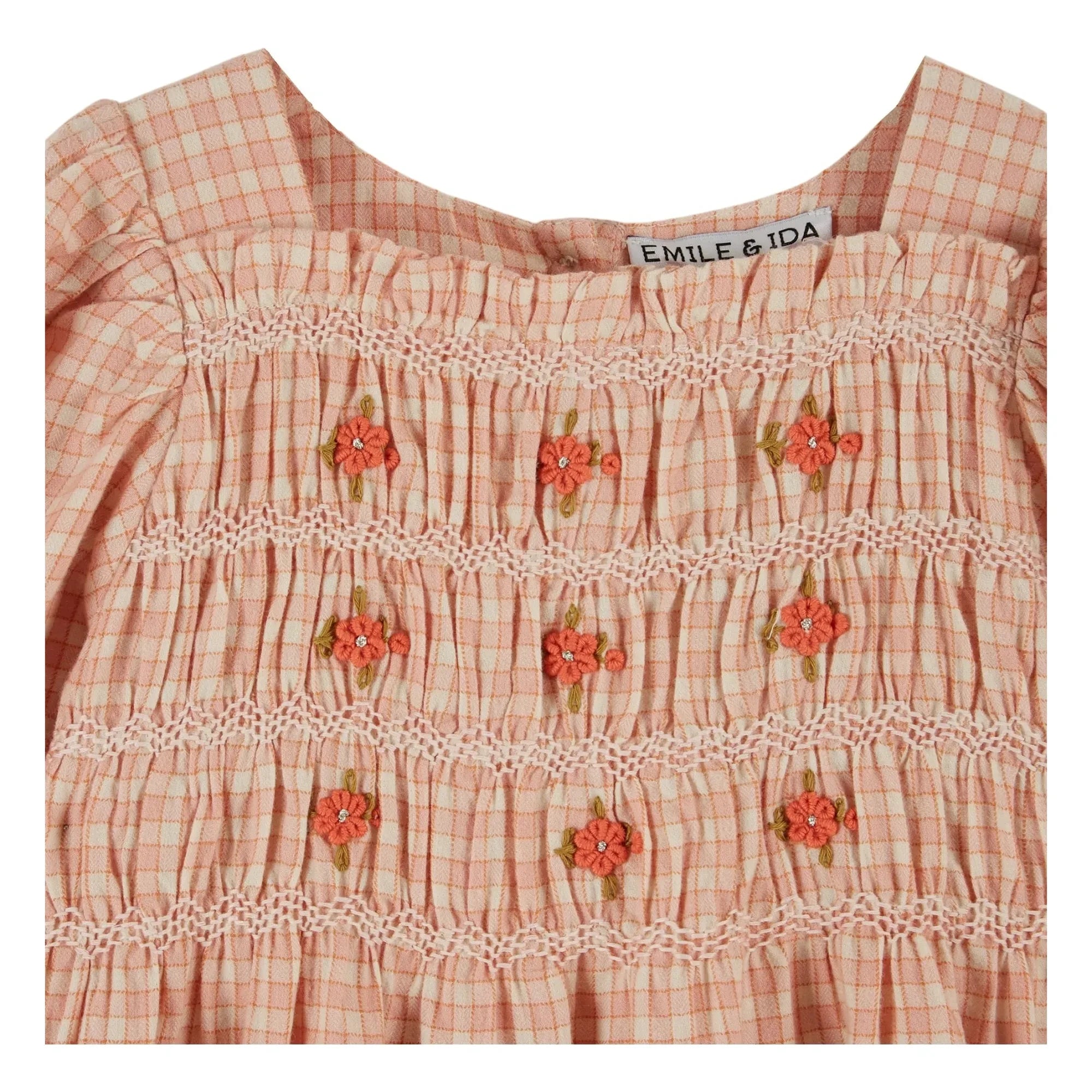Emile et Ida - Vestido plisado de niña | Rosa