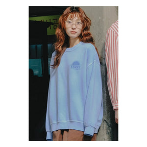 Kappy - Sudadera con pigmento Sunny Wing | Azul claro