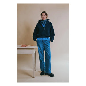 Emile et Ida - Ecaramel Fermuarlı Sweatshirt | Lacivert