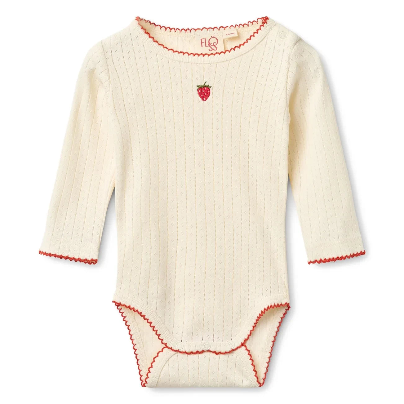 Flöss - Body de punto calado Flora | Crema