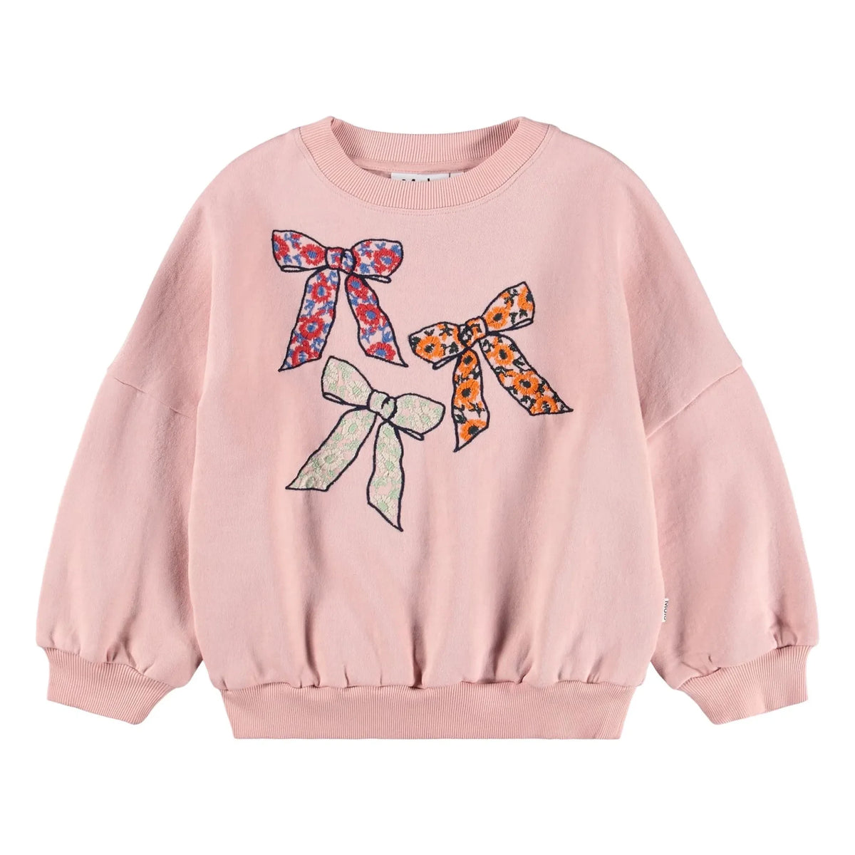 Molo - Marika jersey de algodón orgánico con nudo | Rosa empolvado
