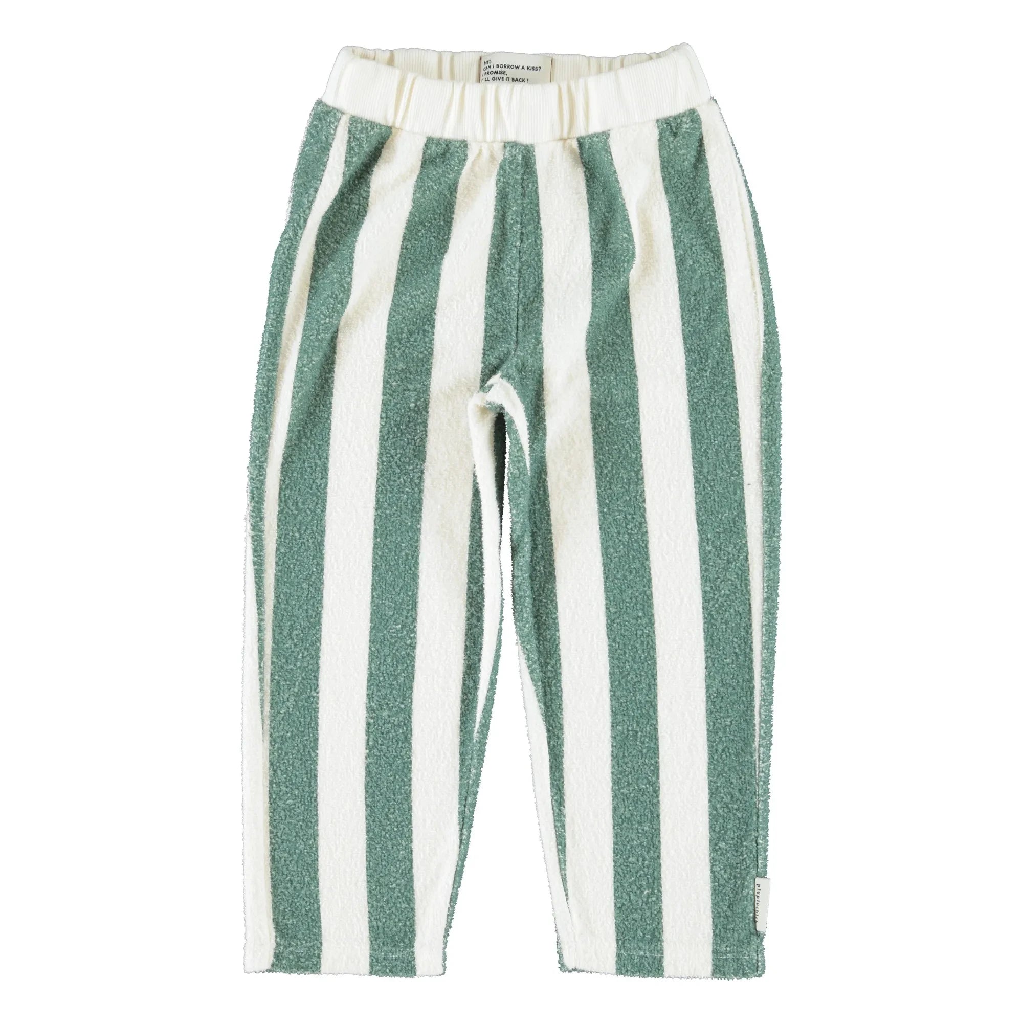 Piupiuchick - Pantalón de Rizo a Rayas de Algodón Orgánico | Crudo